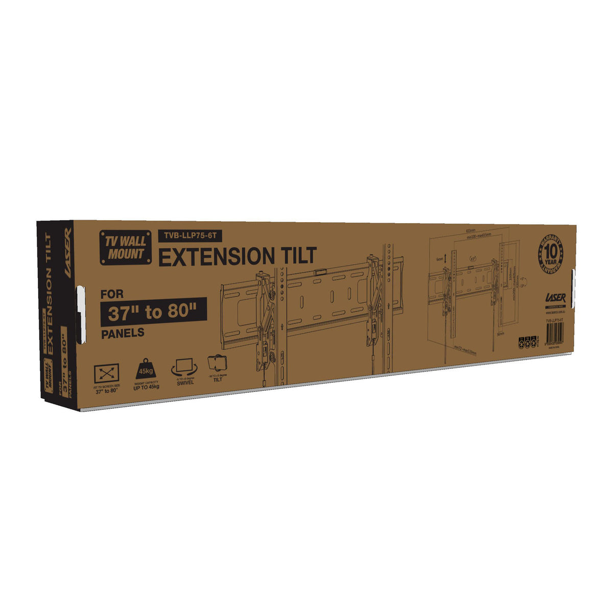 Laser TV Wall Mount with Extension Tilt for 37 inches - 80 inches Panels