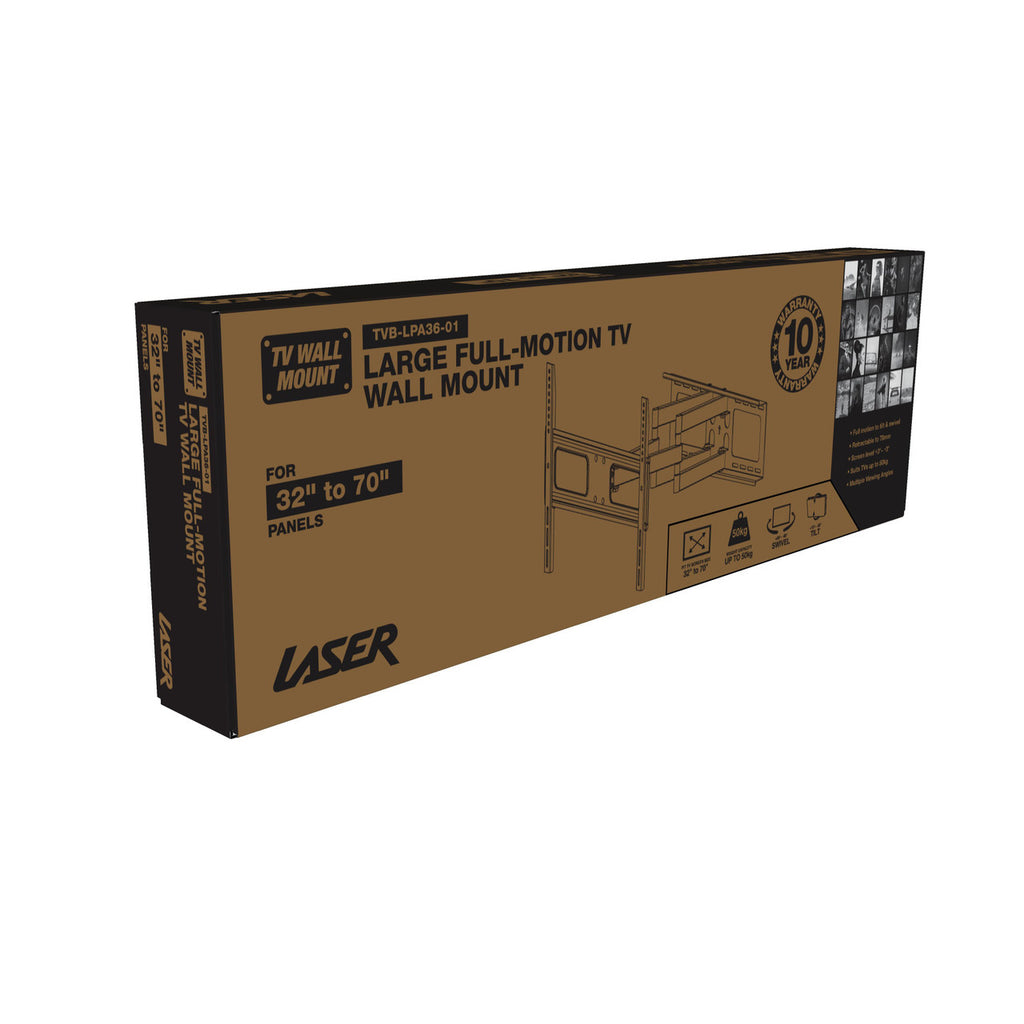Large Full Motion TV Wall Mount 32 inches - 70 inches Panels