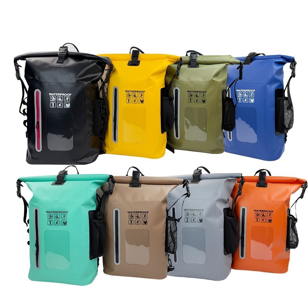 waterproof backpack, dry-wet separation, outdoor sports backpack, fishing backpack, camping backpack, canyoning backpack, swimming backpack, rafting backpack, waterproof gear, Australia outdoor backpack, hiking backpack water resistant - army green - Size