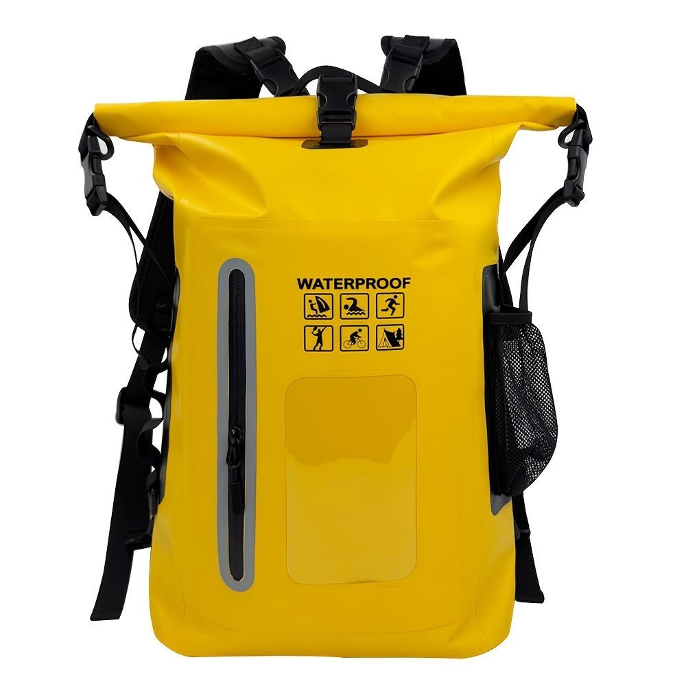 waterproof backpack, dry-wet separation, outdoor sports backpack, fishing backpack, camping backpack, canyoning backpack, swimming backpack, rafting backpack, waterproof gear, Australia outdoor backpack, hiking backpack water resistant - Camel - Size 25L