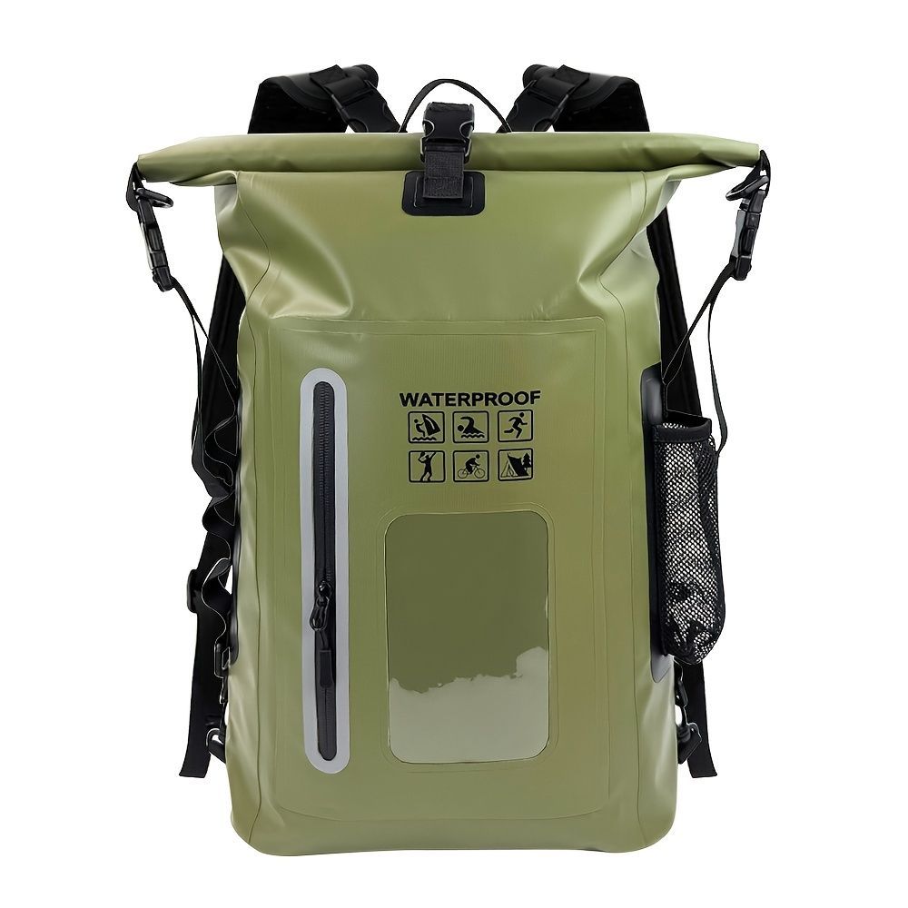 waterproof backpack, dry-wet separation, outdoor sports backpack, fishing backpack, camping backpack, canyoning backpack, swimming backpack, rafting backpack, waterproof gear, Australia outdoor backpack, hiking backpack water resistant - Camel - Size 25L