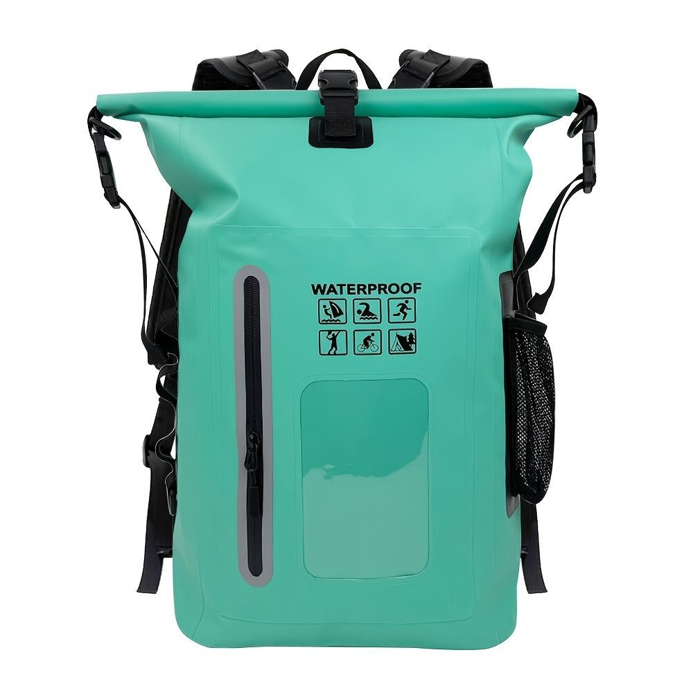 waterproof backpack, dry-wet separation, outdoor sports backpack, fishing backpack, camping backpack, canyoning backpack, swimming backpack, rafting backpack, waterproof gear, Australia outdoor backpack, hiking backpack water resistant - Cyan - Size 25L