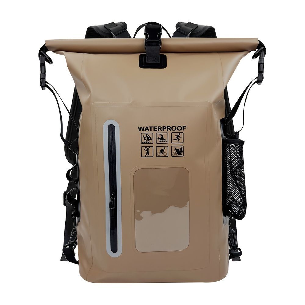 waterproof backpack, dry-wet separation, outdoor sports backpack, fishing backpack, camping backpack, canyoning backpack, swimming backpack, rafting backpack, waterproof gear, Australia outdoor backpack, hiking backpack water resistant - army green - Size