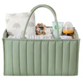 Large Baby Diaper Caddy Organizer – Portable Nursery Storage for Diapers, Wipes, Toys & Essentials (Green)