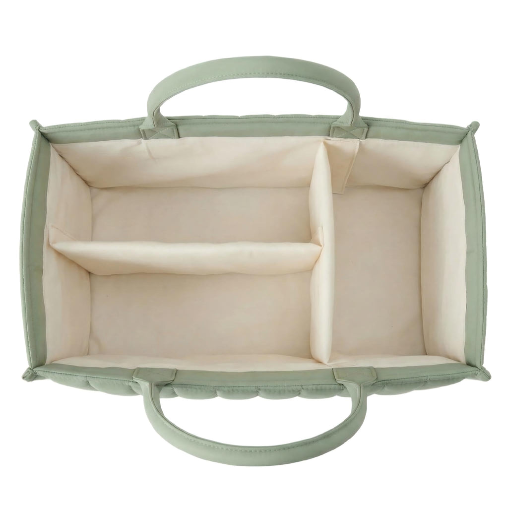 Large Baby Diaper Caddy Organizer – Portable Nursery Storage for Diapers, Wipes, Toys & Essentials (Green)