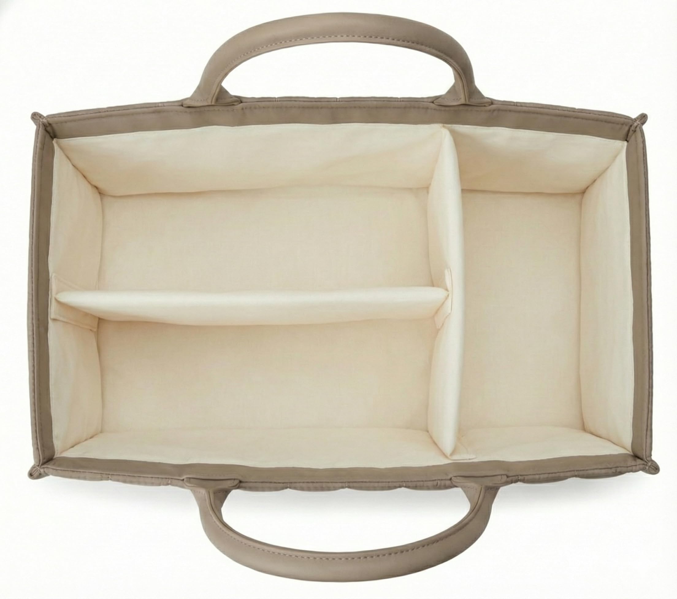 Large Baby Diaper Caddy Organizer – Portable Nursery Storage for Diapers, Wipes, Toys & Essentials(Brown)