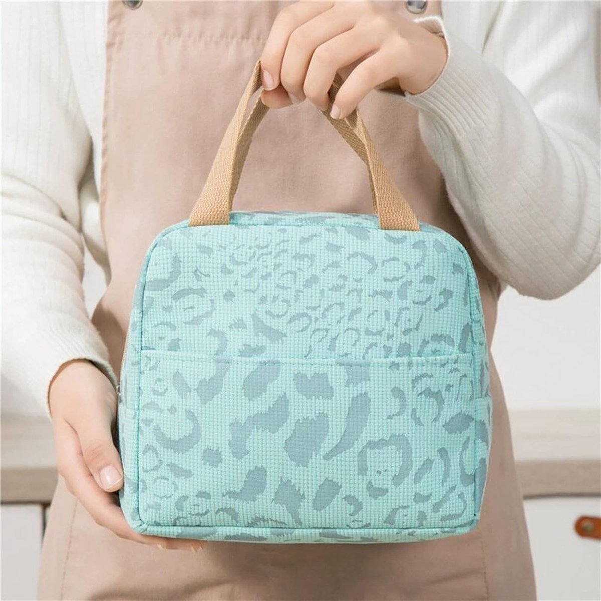 Reusable Insulated Lunch Bag 6L – Small Lunch Bag for Work, School & Travel (Blue)