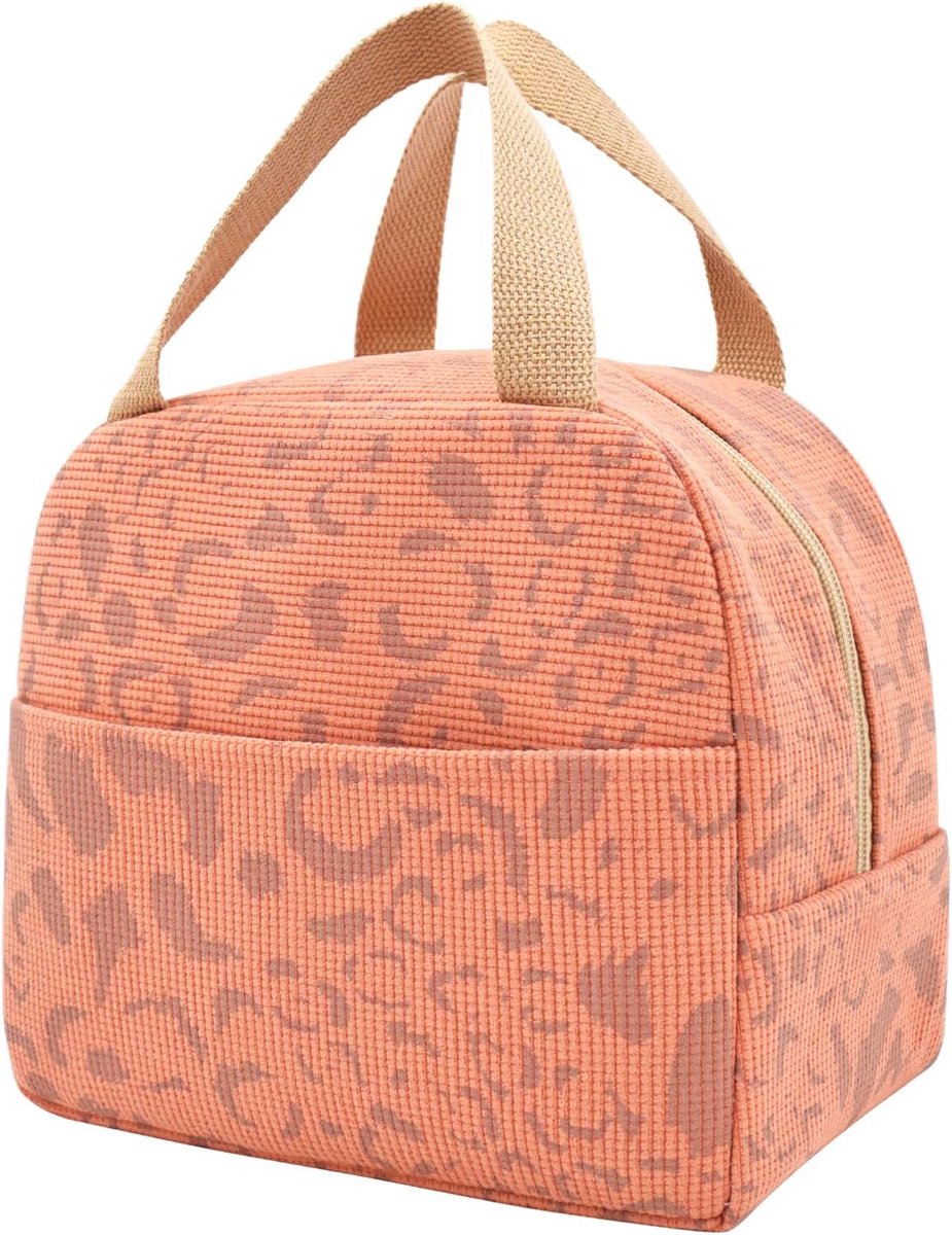 Reusable Insulated Lunch Bag 6L – Small Lunch Bag for Work, School & Travel (Orange)