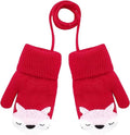 Toddler Winter Gloves (0–3 Years) – Soft Knitted Kids Gloves with Warm Fleece Lining for Boys & Girls
