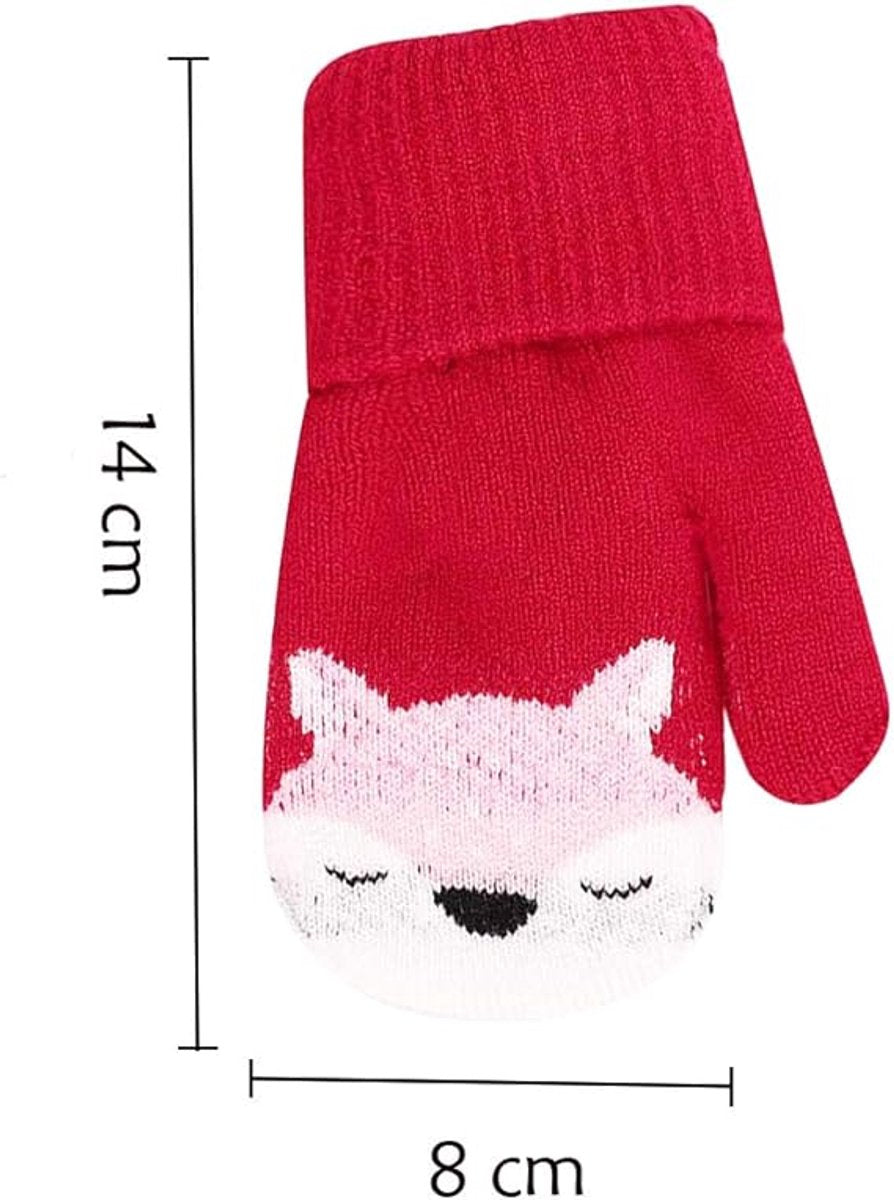 Toddler Winter Gloves (0–3 Years) – Soft Knitted Kids Gloves with Warm Fleece Lining for Boys & Girls