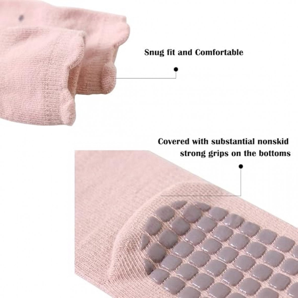 Baby Socks - 5 Pairs - Baby Socks - Non-slip Socks - Children's Socks - Child Baby - Multicolored - Size M - 1-3 Years Old - Ankle Socks - Slipper Socks Baby - Warm Socks - Socks - Newborn - Maternity Gift - Baby Gift
