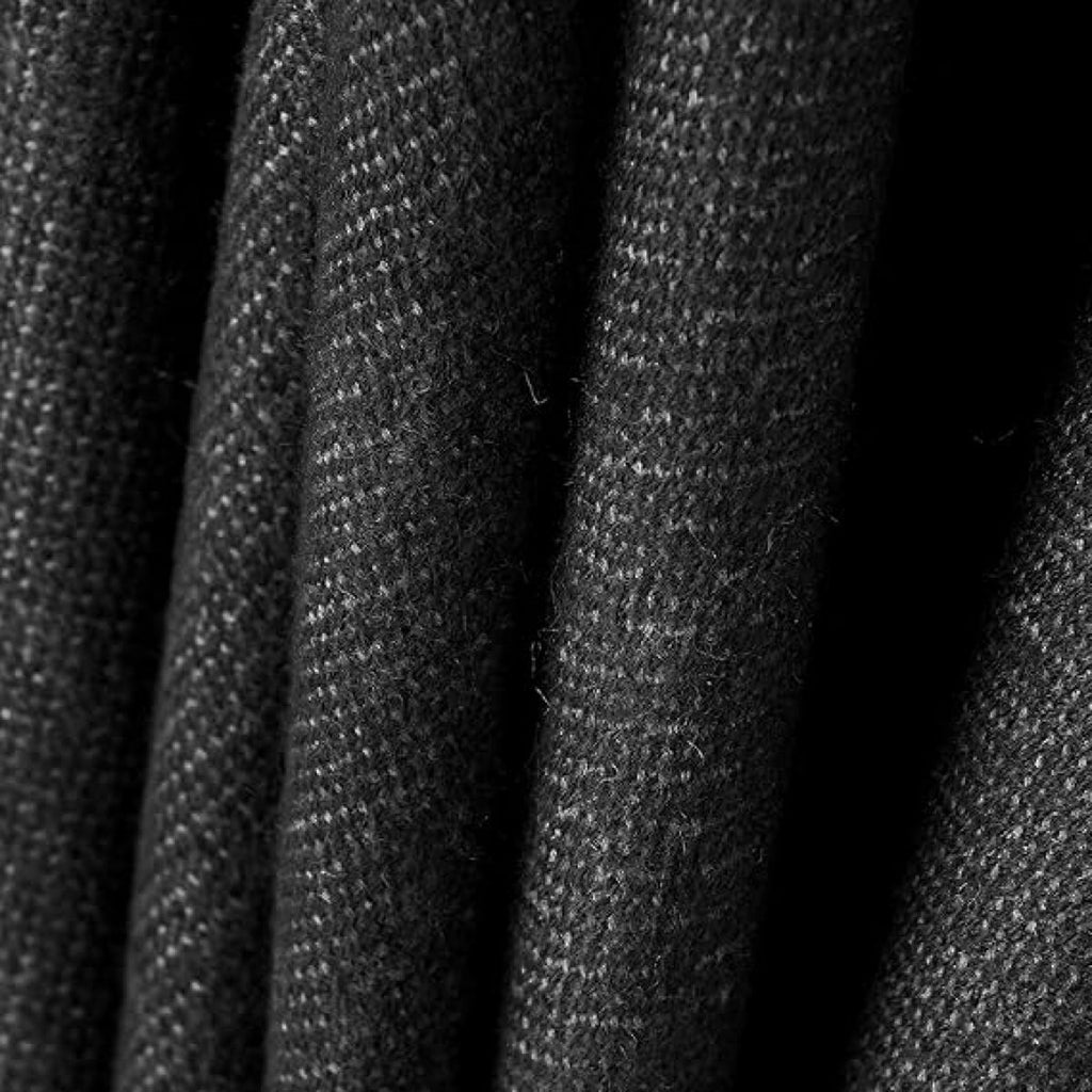 Elegant Black & Grey Women’s Wrap Scarf – Soft Winter Shawl (160 × 130 cm)