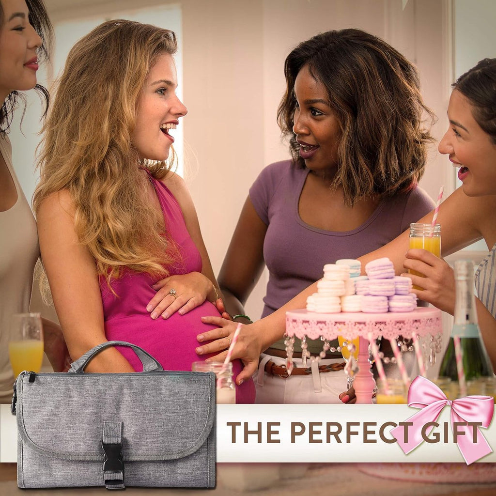Baby Changing Mat On the Go - Changing Mat - Portable Changing Mat - Foldable - Diaper Bag - Diaper Pouch - Baby - Perfect Baby Shower Gift - Spacious & Water Resistant - Comfortable