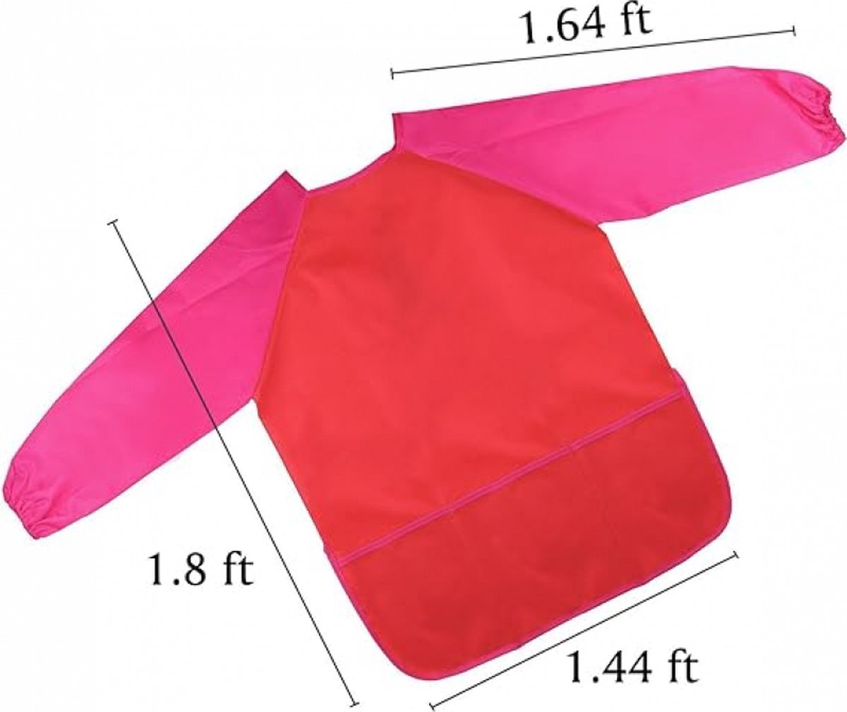 4 pieces - Children's apron - apron - Painting apron - Painting apron - craft apron - color - Long sleeves - waterproof - with 3 pockets - Art smocks - Clothing protector