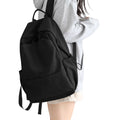 Unisex Lightweight Water-Resistant Backpack Black
