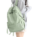 Unisex Lightweight Water-Resistant Backpack, Black Light Green