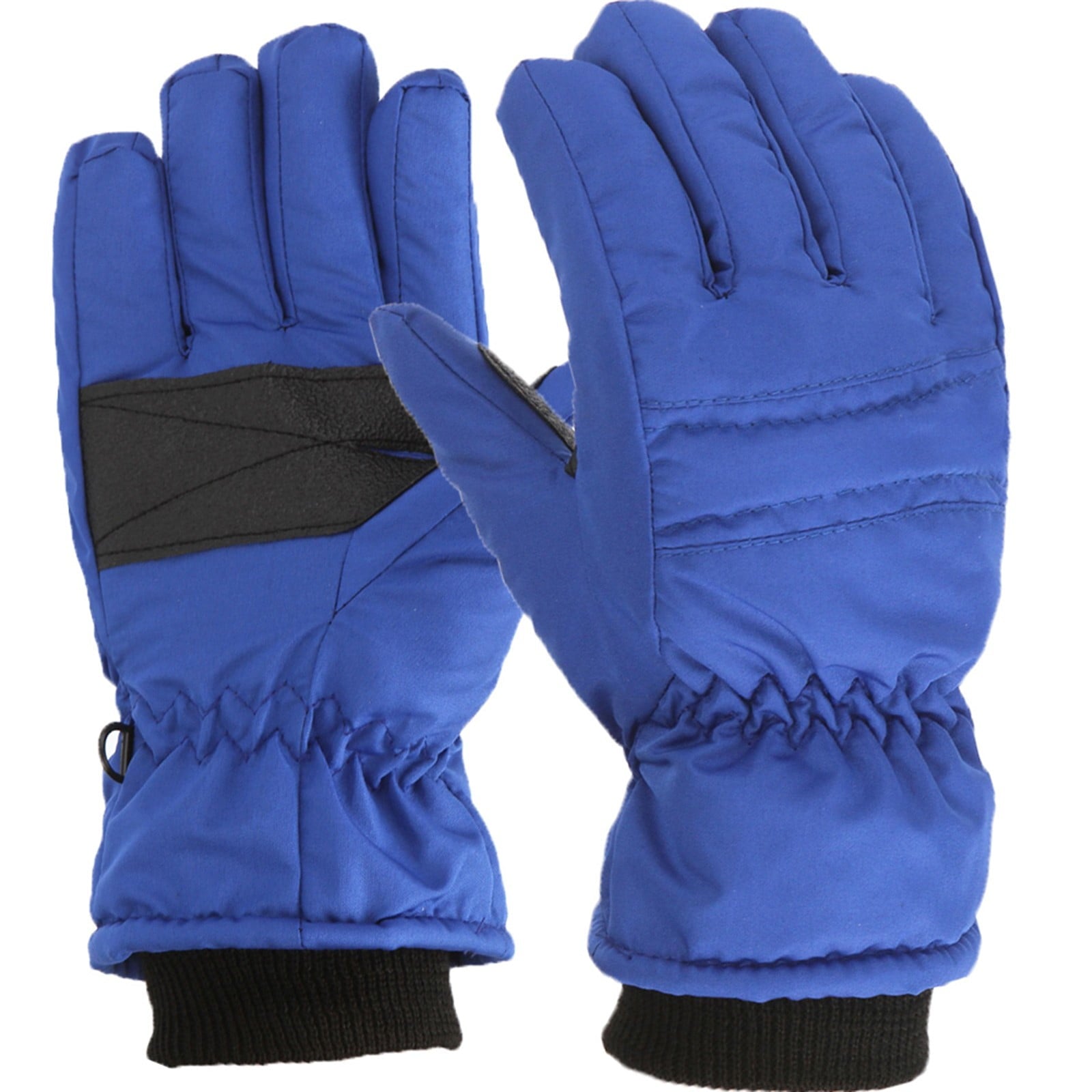 GXWEA Kids Waterproof Winter Snow Gloves – Warm, Thick & Stretchy for Boys & Girls (Ages 4–11), Blue