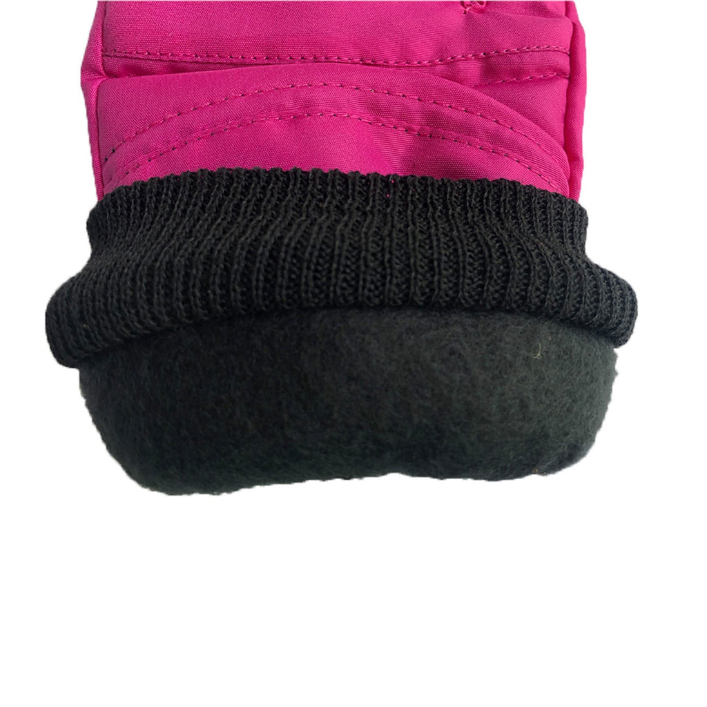 GXWEA Kids Waterproof Winter Snow Gloves – Warm, Thick & Stretchy for Boys & Girls (Ages 4–11), Hot Pink