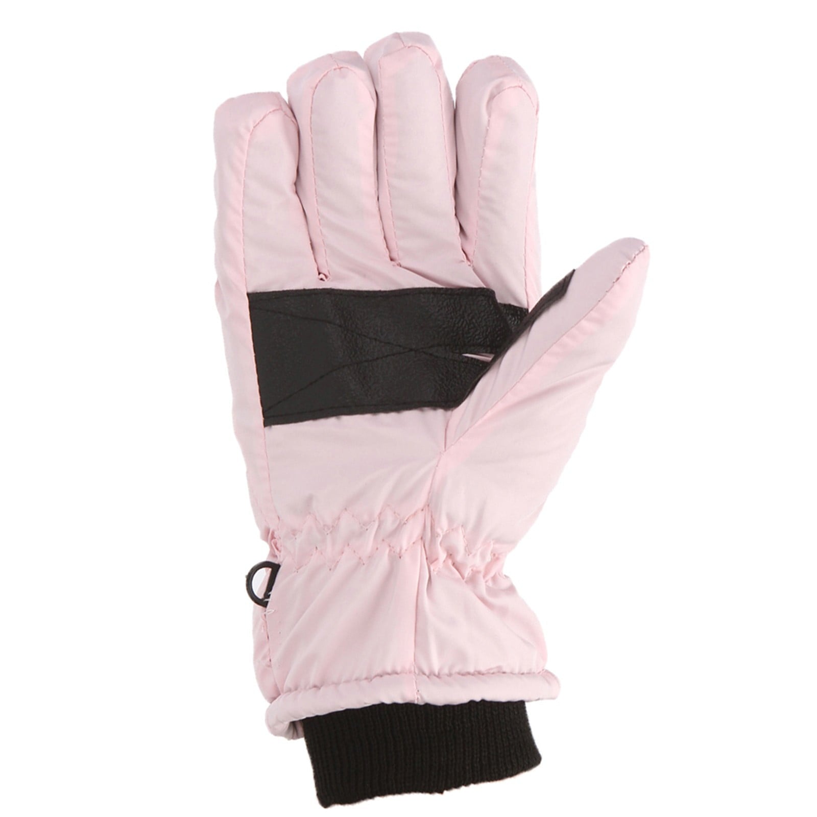 GXWEA Kids Waterproof Winter Snow Gloves – Warm, Thick & Stretchy for Boys & Girls (Ages 4–11), Pink