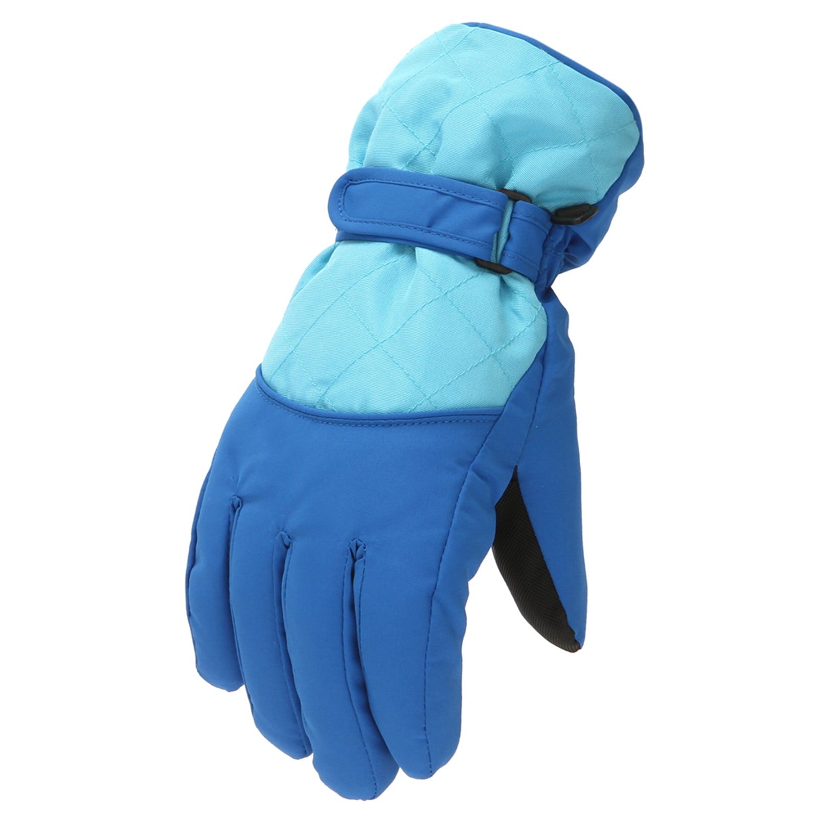 2T Gloves Kids Waterproof Gloves Kids Gloves Winter Gloves Thick Gloves Stretchy Warm Gloves Boys Girls 6-11 Year 10-16 Year AHA2 kids snow gloves Blue