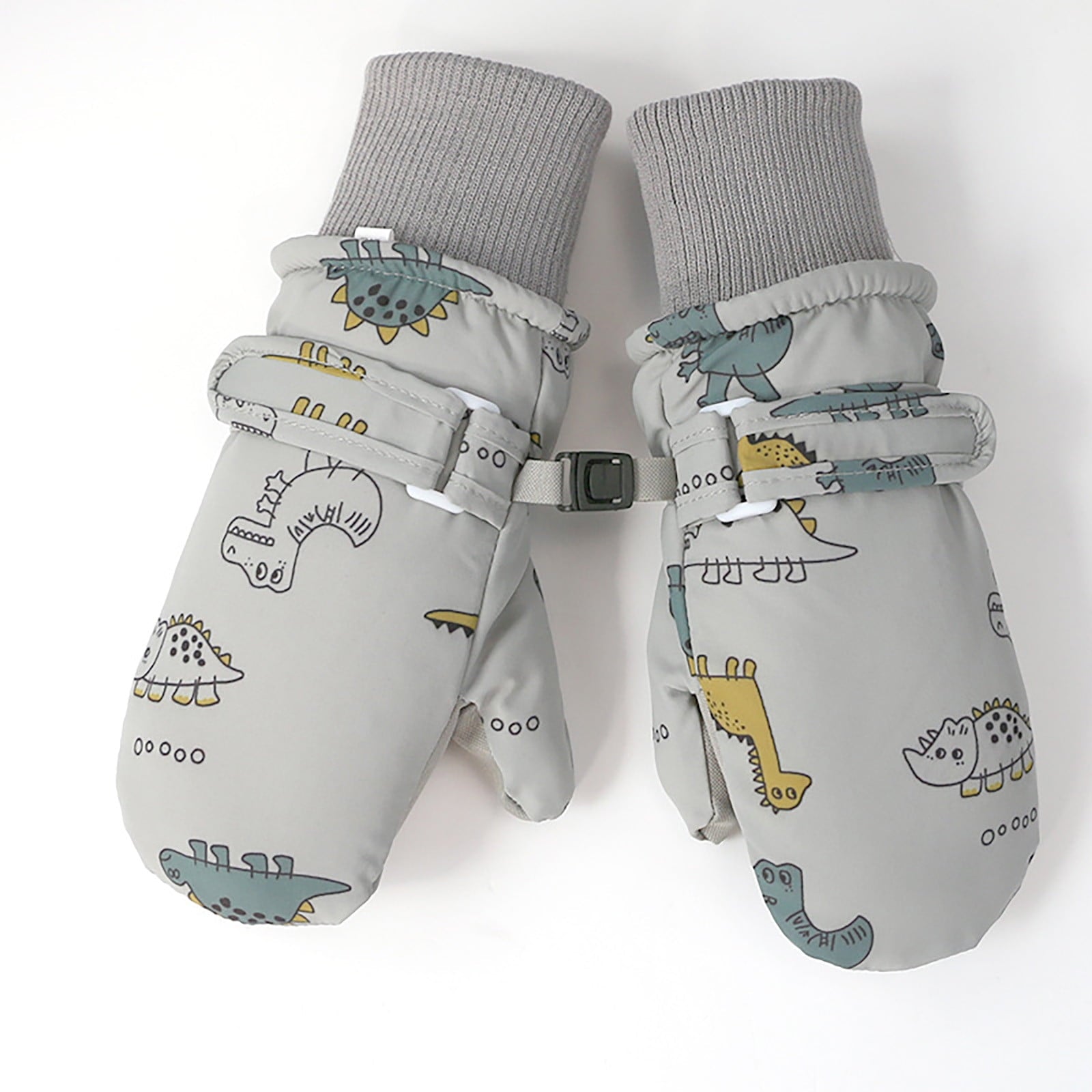 GXWEA 2T Gloves Kids Waterproof Gloves Kids Gloves Winter Gloves Thick Gloves Stretchy Warm Gloves Boys Girls 6-11 Year 6-24 Months AHA5 kids snow gloves Grey