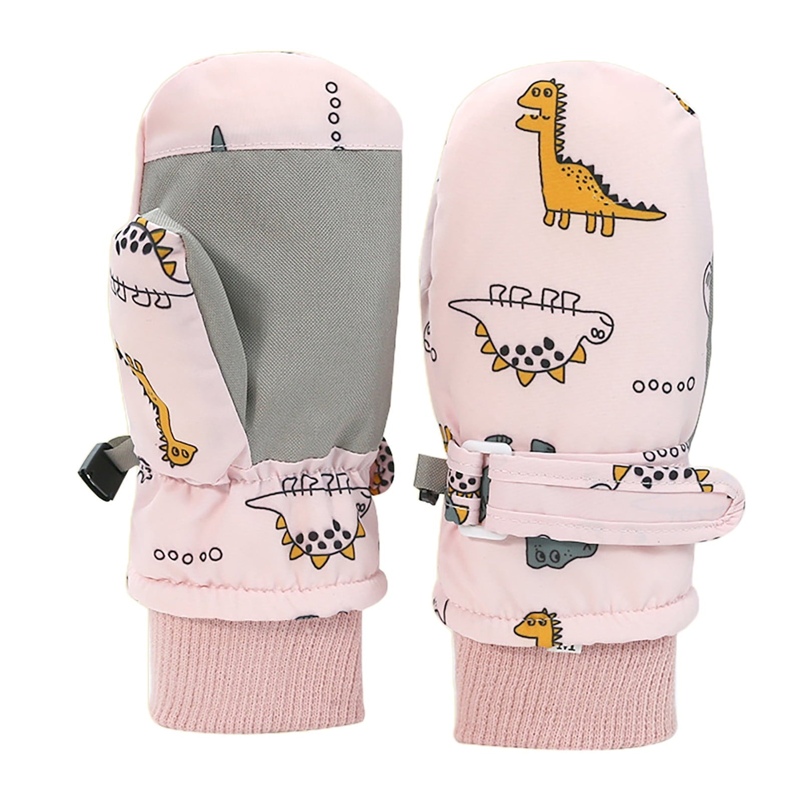 2T Gloves Kids Waterproof Gloves Kids Gloves Winter Gloves Thick Gloves Stretchy Warm Gloves Boys Girls 6-11 Year 4-8 Years AHA5 kids snow gloves Pink