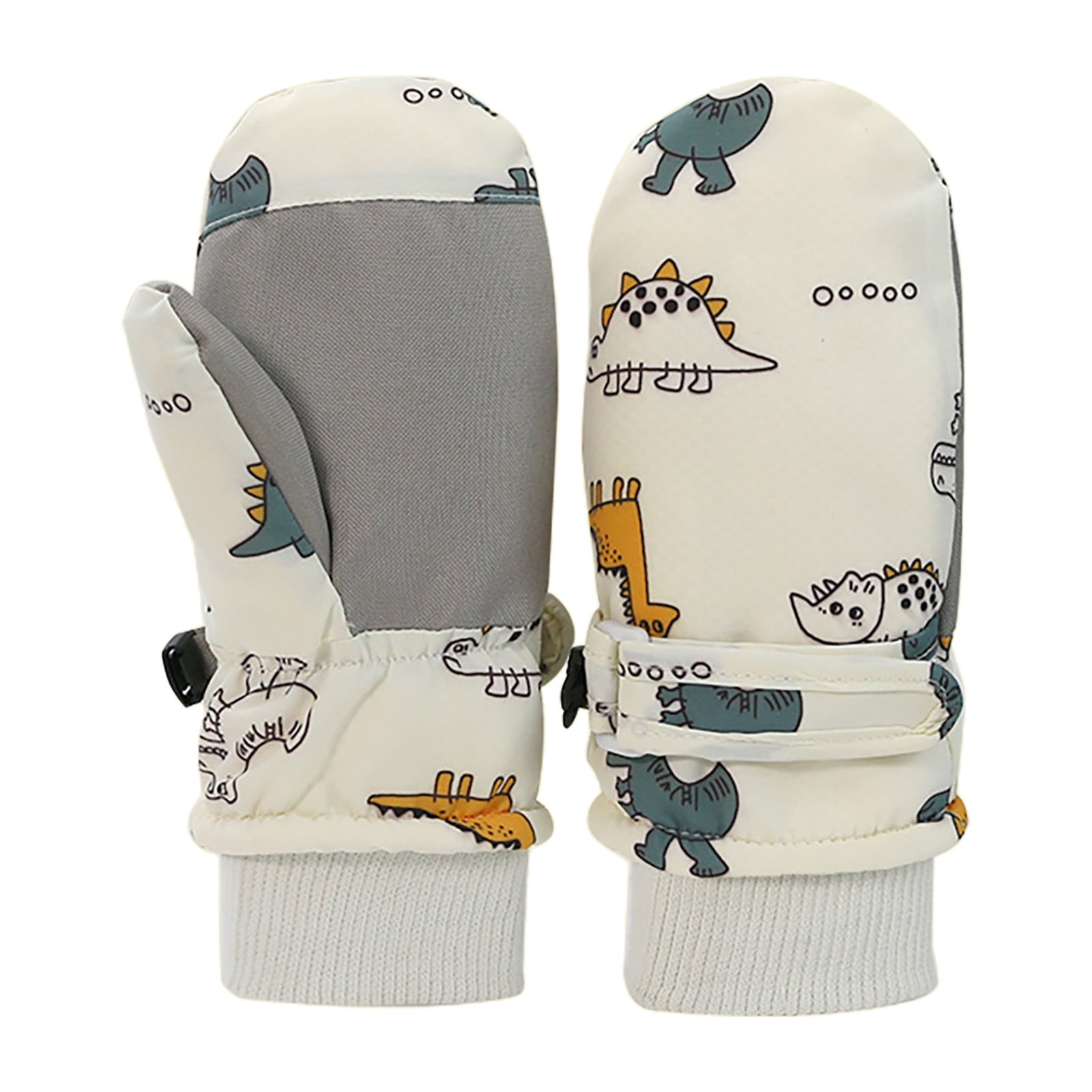 GXWEA 2T Gloves Kids Waterproof Gloves Kids Gloves Winter Gloves Thick Gloves Stretchy Warm Gloves Boys Girls 6-11 Year 2-4 Years AHA5 kids snow gloves White