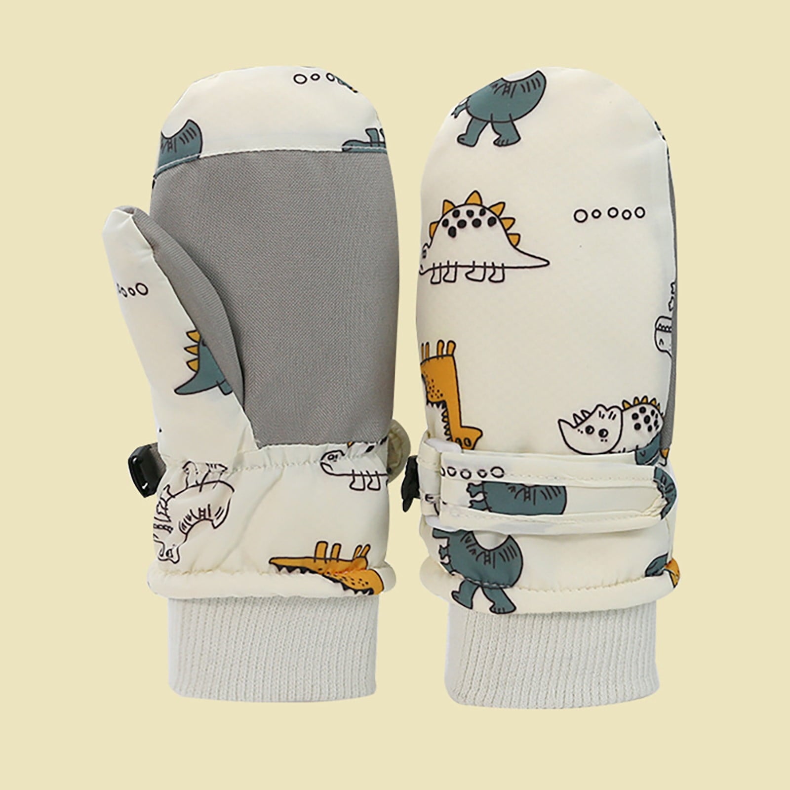 GXWEA 2T Gloves Kids Waterproof Gloves Kids Gloves Winter Gloves Thick Gloves Stretchy Warm Gloves Boys Girls 6-11 Year 2-4 Years AHA5 kids snow gloves White