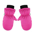 2T Gloves Kids Waterproof Gloves Kids Gloves Winter Gloves Thick Gloves Stretchy Warm Gloves Boys Girls 6-11 Year One Size Hot Pink
