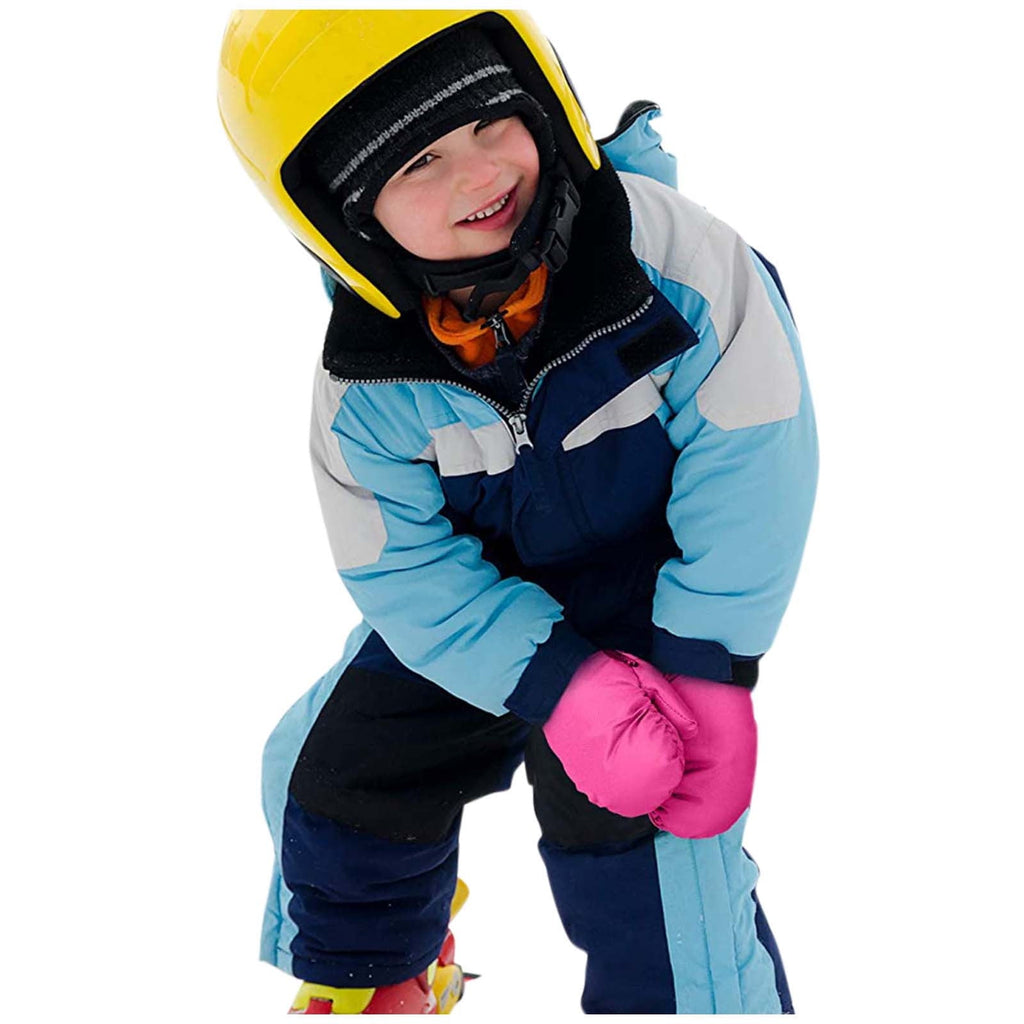 2T Gloves Kids Waterproof Gloves Kids Gloves Winter Gloves Thick Gloves Stretchy Warm Gloves Boys Girls 6-11 Year One Size Hot Pink