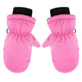 2T Gloves Kids Waterproof Gloves Kids Gloves Winter Gloves Thick Gloves Stretchy Warm Gloves Boys Girls 6-11 Year One Size Pink