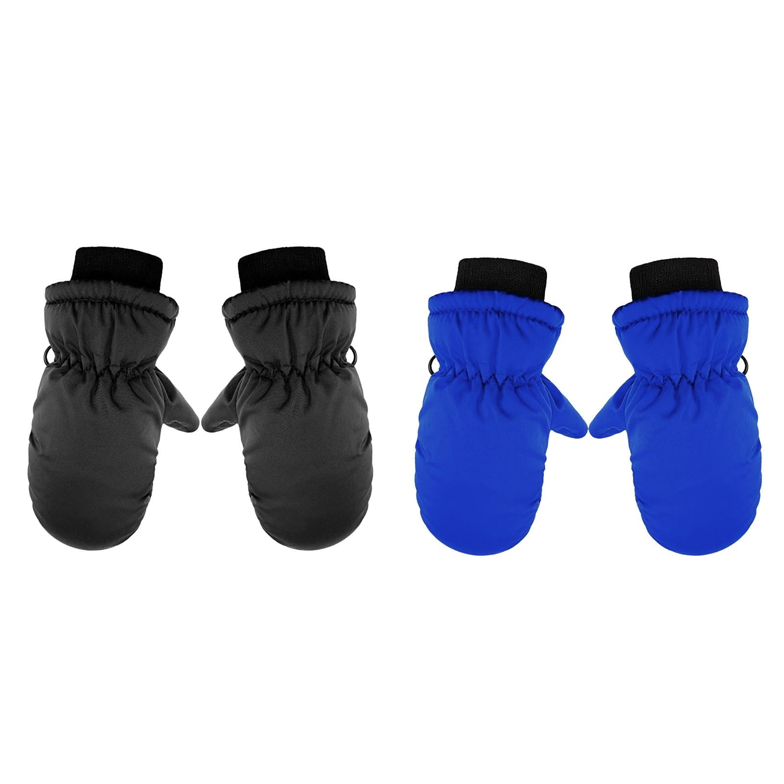 2T Gloves Kids Waterproof Gloves Kids Gloves Winter Gloves Thick Gloves Stretchy Warm Gloves Boys Girls 6-11 Year One Size color-11