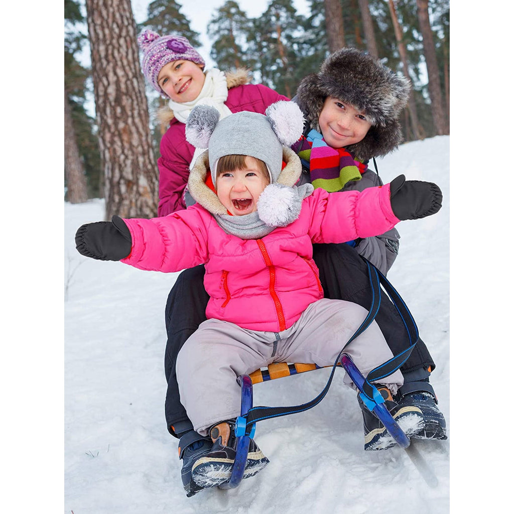 2T Gloves Kids Waterproof Gloves Kids Gloves Winter Gloves Thick Gloves Stretchy Warm Gloves Boys Girls 6-11 Year One Size color-11