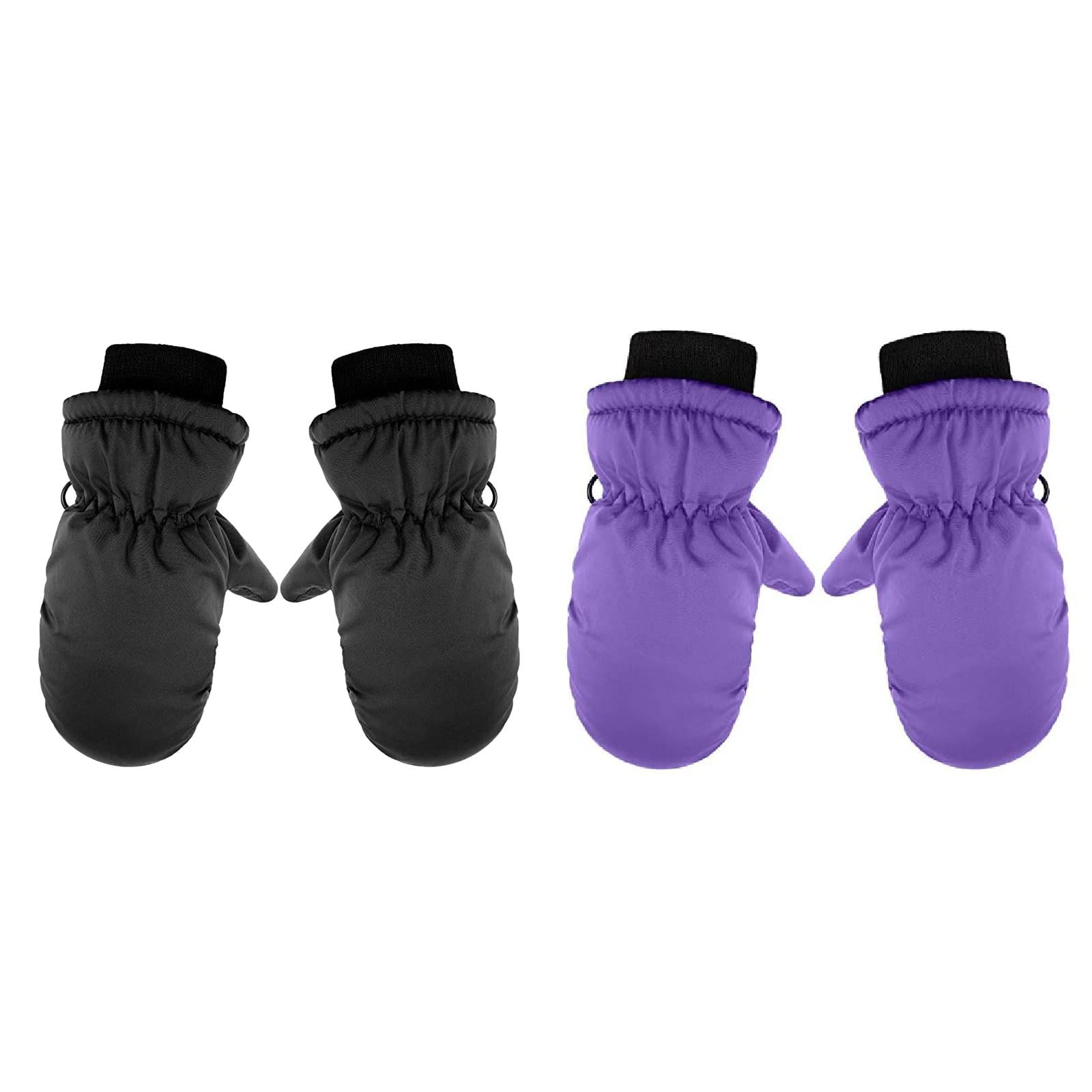 2T Gloves Kids Waterproof Gloves Kids Gloves Winter Gloves Thick Gloves Stretchy Warm Gloves Boys Girls 6-11 Year One Size color-5