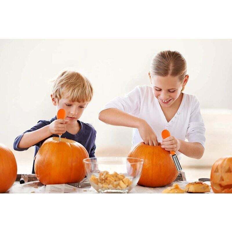 8 Pcs Halloween Pumpkin Carving Kit Professional Pumpkin Carving Knife Stainless Steel Pumpkin Carving Tools for Halloween Decoration Jack-O-Lantern