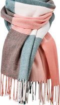 Women's Plaid Winter Scarf – Cashmere Feel Pashmina Shawl & Wrap