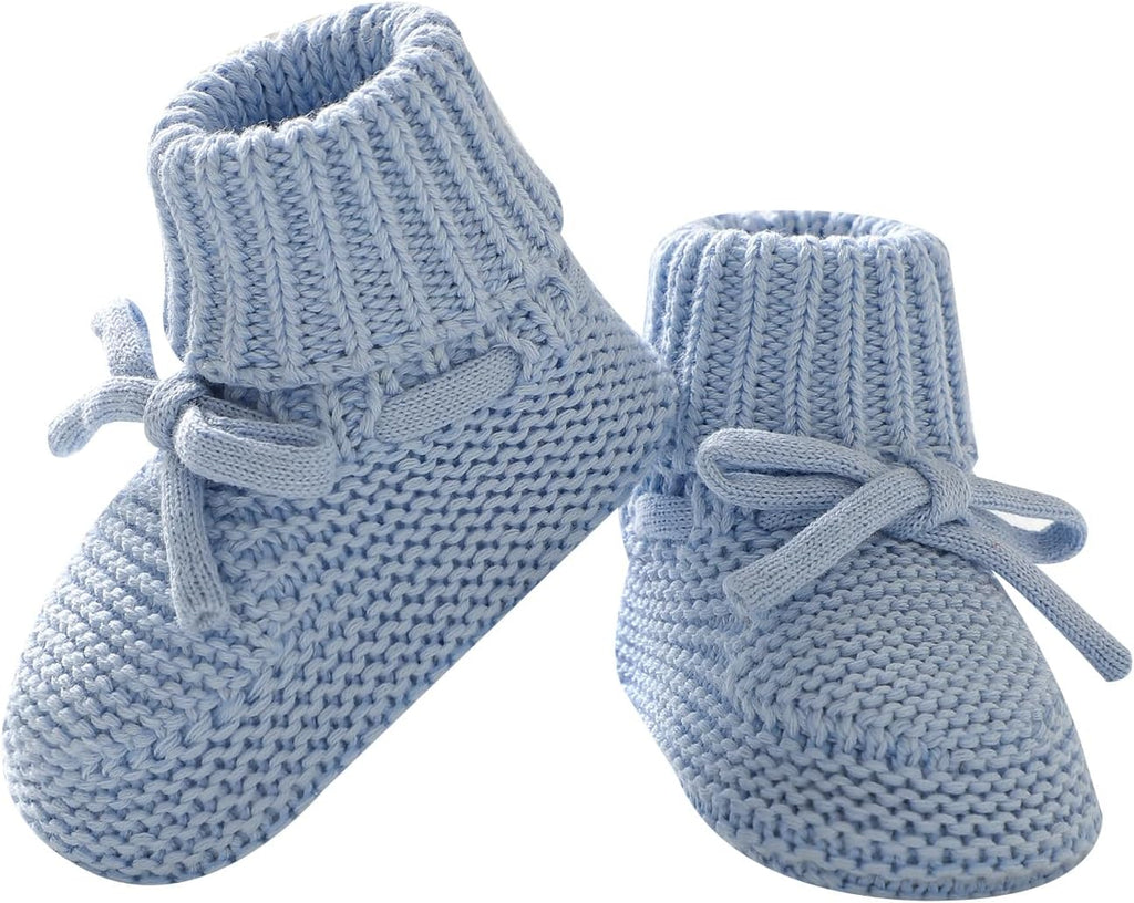 Baby Booties Newborn First Walkers Cozy Shoes Warm Knit Soft Booties for Toddler Infant Boy Girl