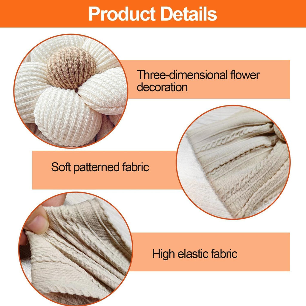 4 Pcs Baby Girls Nylon Headbands Baby Flower Headbands Soft Hairbands Hair Accessories for Newborn Infant Toddler Kids