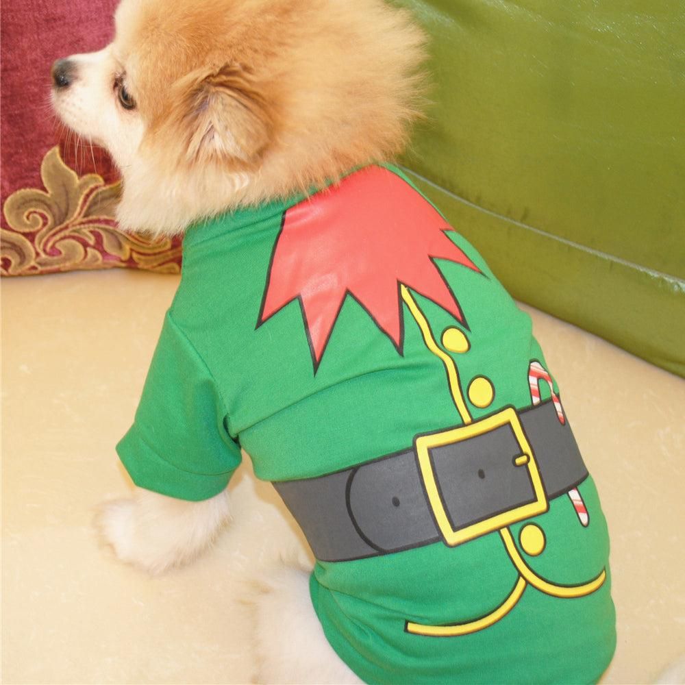 3Pcs Christmas Dog Cat T-Shirt Clothes Vest Puppy Pet Apparel Shirts - M
