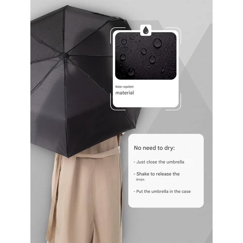 12 Ribs Semi Automatic Foldable Sun Umbrella Large Wind Resistant Portable Travel Umbrella