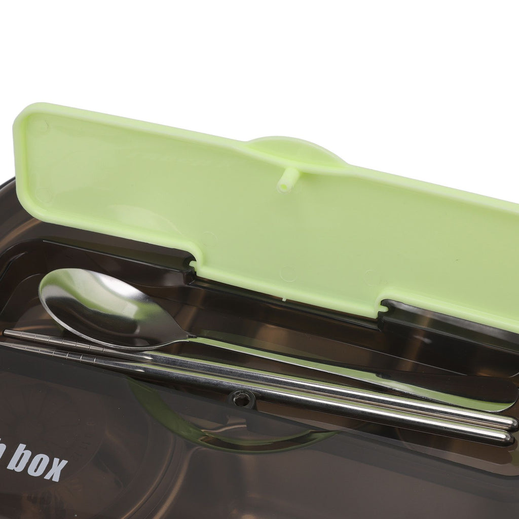 Lunch Container Box Stainless Steel Thermal Lunch Storage Box with Soup Bowl Chopsticks Spoon for Adults Children Green