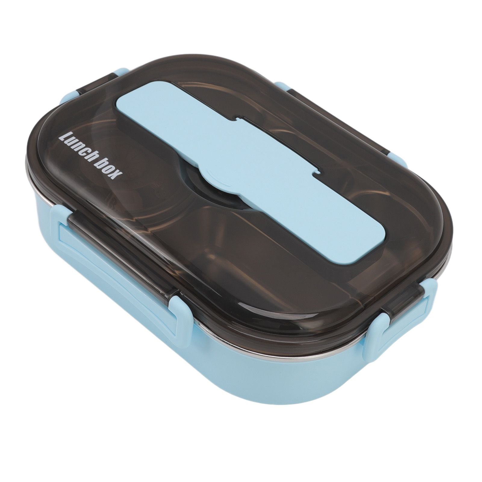 Lunch Container Box Stainless Steel Thermal Lunch Storage Box with Soup Bowl Chopsticks Spoon for Adults Children Blue