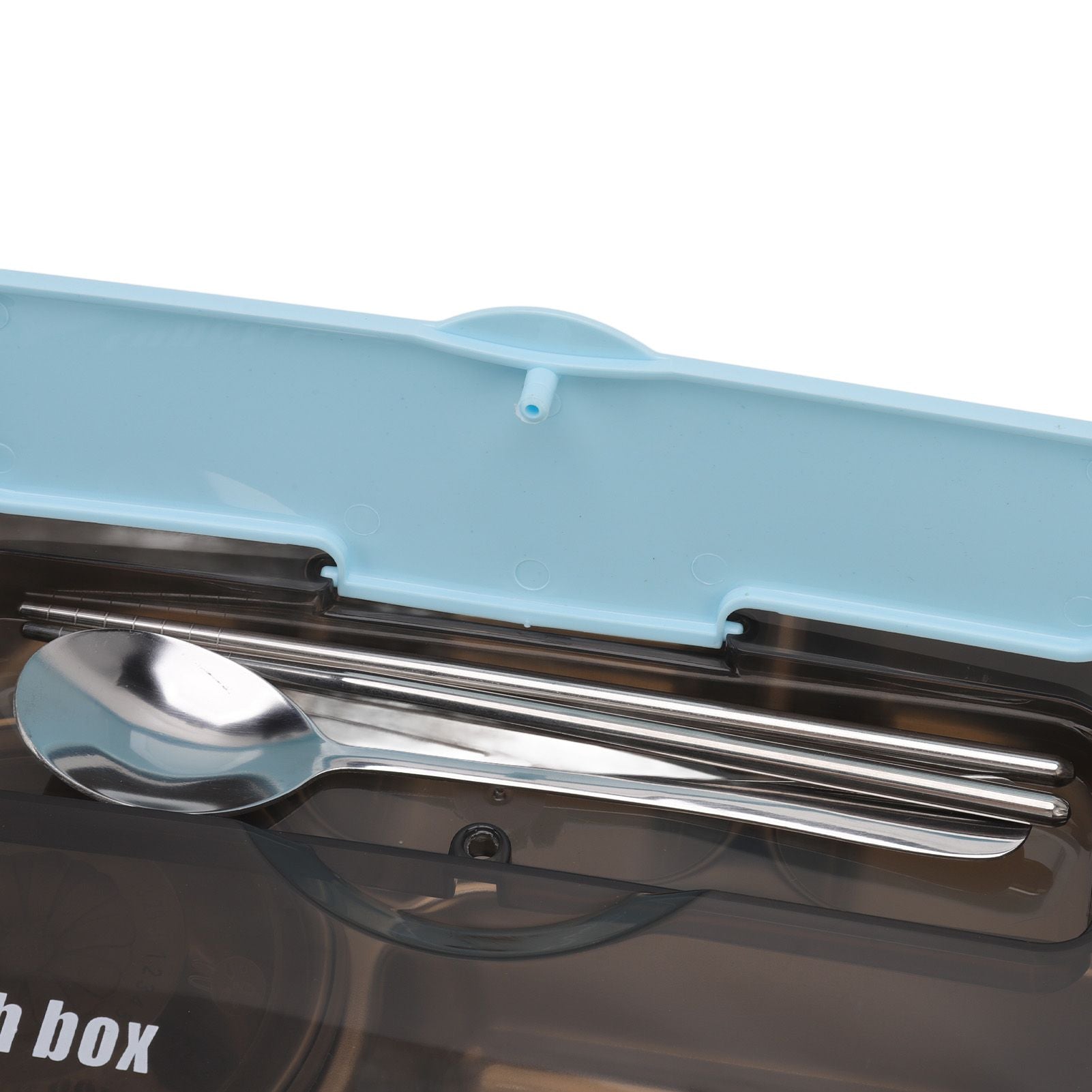 Lunch Container Box Stainless Steel Thermal Lunch Storage Box with Soup Bowl Chopsticks Spoon for Adults Children Blue