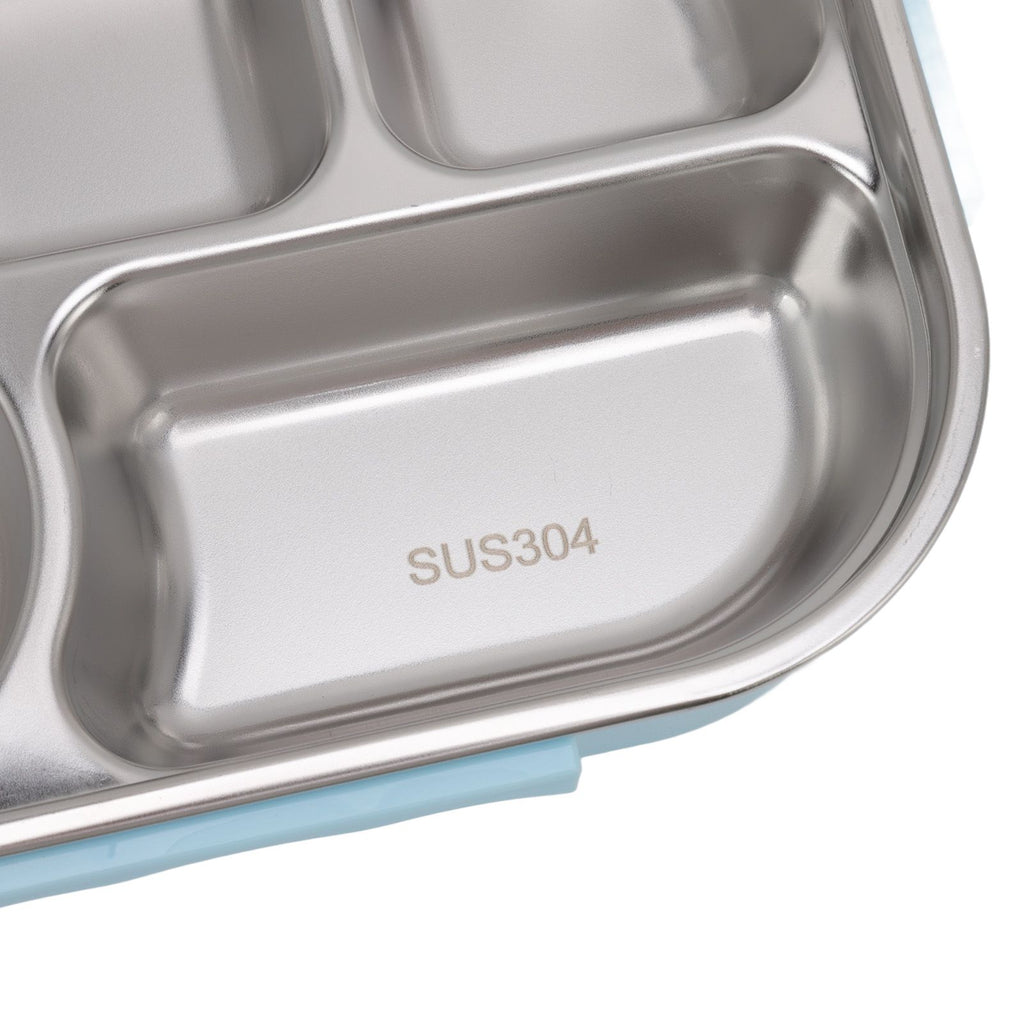 Lunch Container Box Stainless Steel Thermal Lunch Storage Box with Soup Bowl Chopsticks Spoon for Adults Children Blue