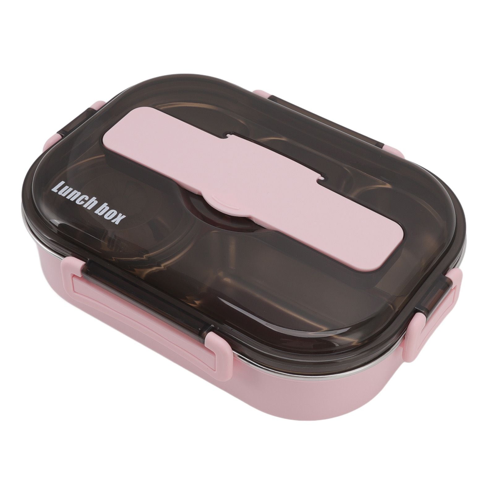Lunch Container Box Stainless Steel Thermal Lunch Storage Box with Soup Bowl Chopsticks Spoon for Adults Children Pink