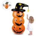 Halloween Pumpkin Tumbler 55.1in PVC Cute Inflatable Halloween Pumpkin Decoration for Outdoor or Indoor Party Supplies