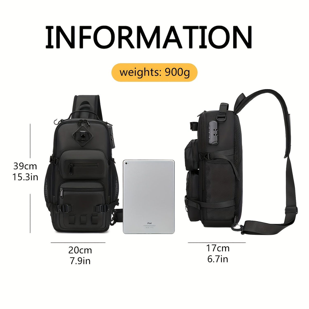 Gray Black Anti-Theft Backpack Waterproof Sling Backpack Travel Backpack Australia Daypack