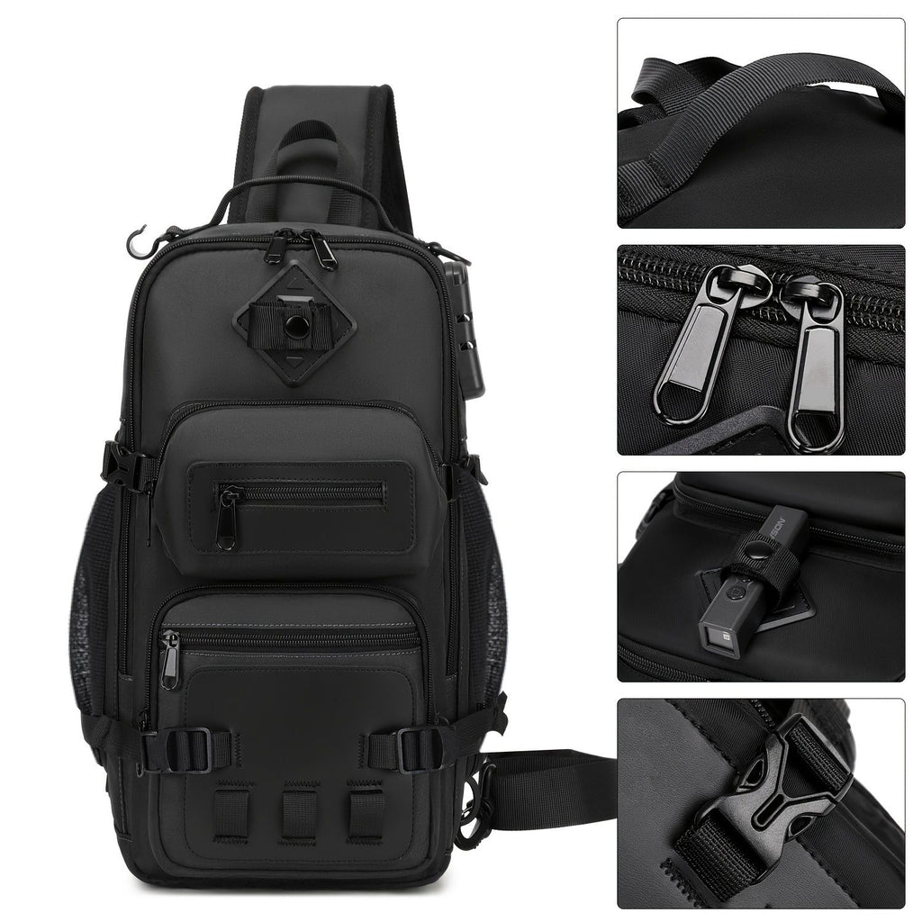 Gray Black Anti-Theft Backpack Waterproof Sling Backpack Travel Backpack Australia Daypack