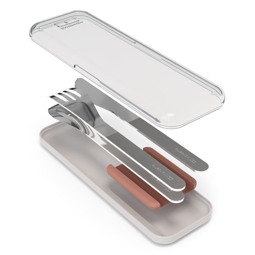 Monbento Mb Slim Box - Trio Knife - Rosa Moka