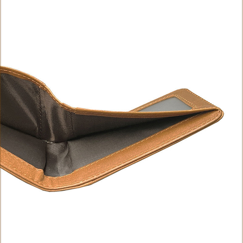 Black Men's Genuine Leather Wallet Vintage Casual Short Bi-fold Cowhide Money Clip Card Holder